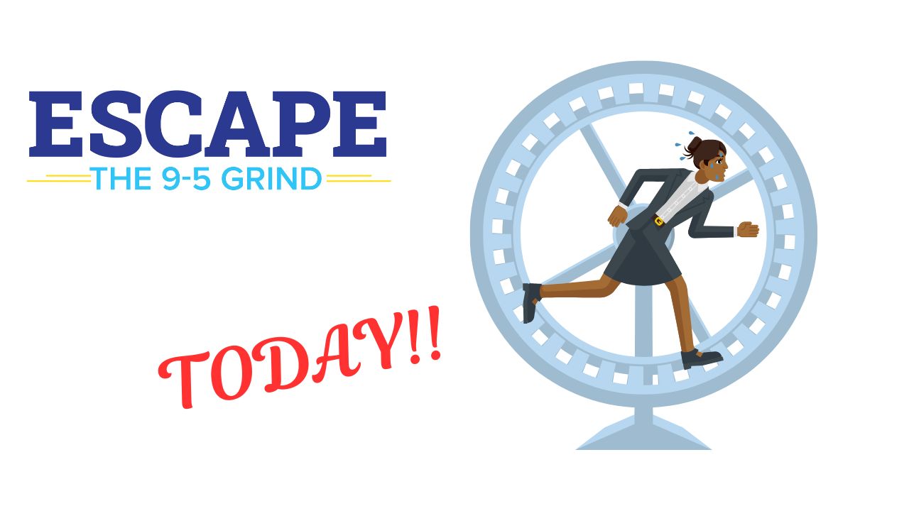 escape the 9-5 Grid. today - hamster wheel thumbnail